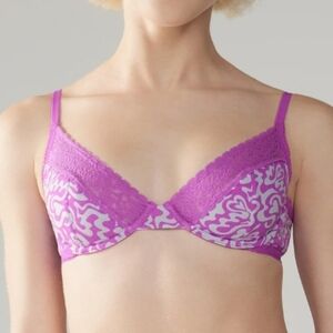 NWT Savage X Fenty Cotton Essentials Lace Trim Bralette - Sz 4-6 US (6)